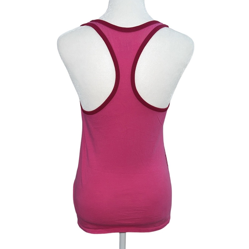 Nike Tank Top Women XS Pink Stay Wicked Racerback Athletic Cut Graphic Tee - Picture 3 of 7